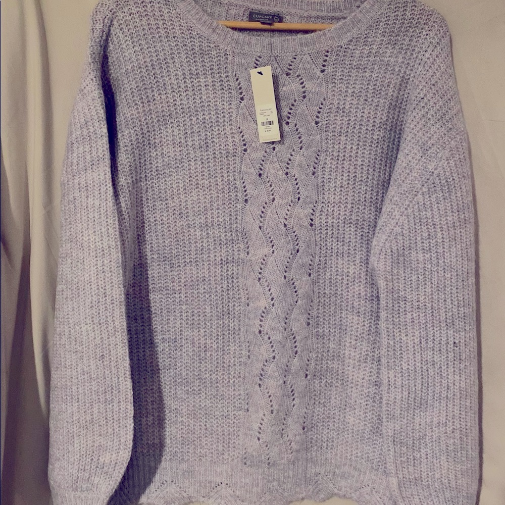 Soft lavender sweater from Francesca’s Collections, by Cupcake.